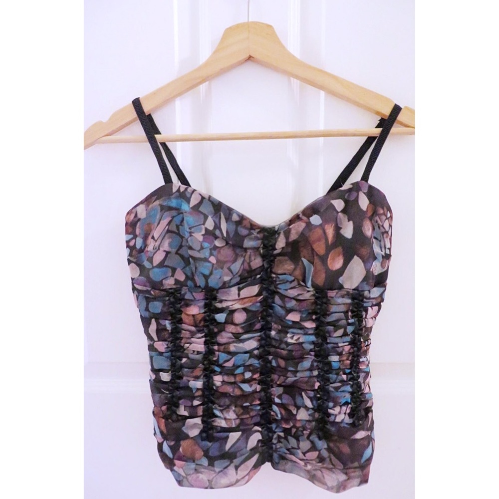 Ruched Bustier Top